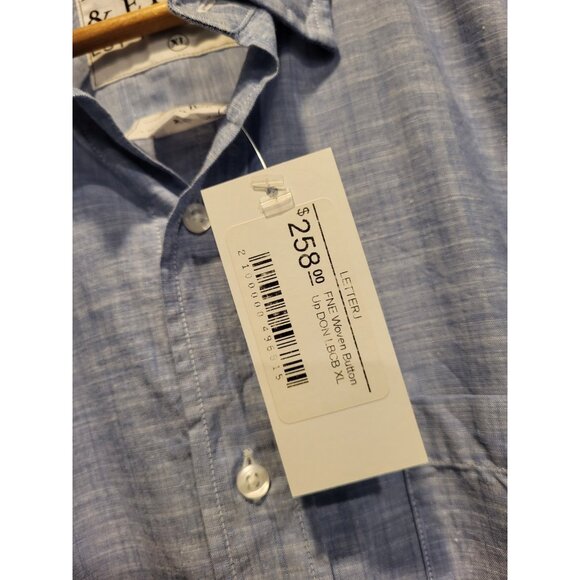 New Frank And Eileen The Don Blue Lightweight Long Sleeve Button Up Shirt XL - Picture 7 of 10